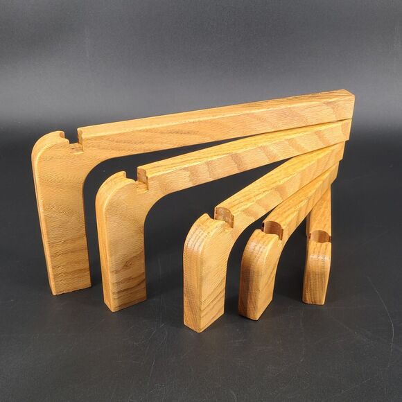 Vintage 5 Arm Wood Candelabra Expanding Candle Holder - Picture 1 of 3